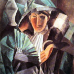 Картина Пабло Пикассо Женщина с веером