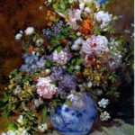 Картина Пьера Огюста Ренуара Натюрморт с большой цветочной вазой