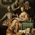 Картина Рембрандта Харменса Ван Рейна Аллегория музыки