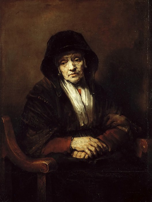 Картина Рембрандта Харменса ван Рейна Портрет старушки