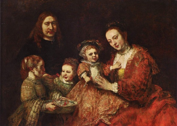 Картина Рембрандта Харменса ван Рейна Семейный портрет