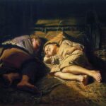 Картина Василия Перова Спящие дети