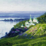 Картина Василия Поленова Монастырь над рекой