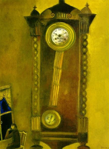 Картина Марка Захаровича Шагала Часы